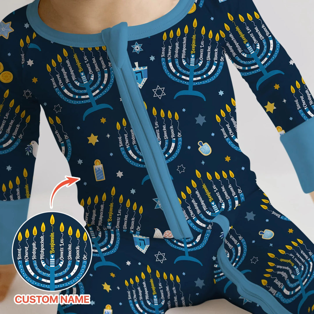 Hanukkah Custom Name Convertible Zippy