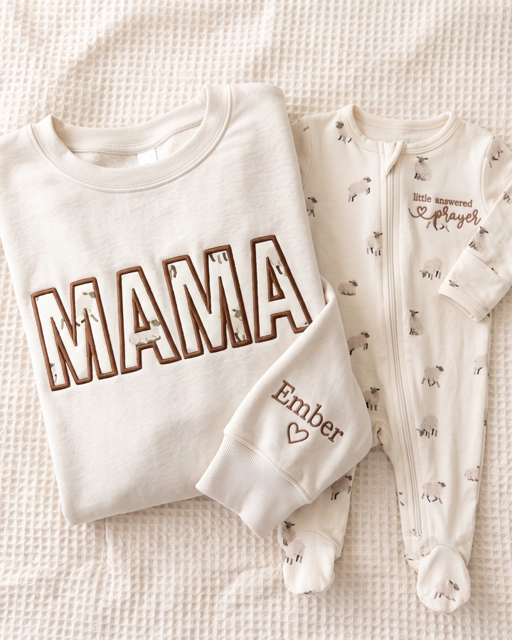 Plantilla de Sudadera de Cuello Redondo de Bambú para Mujer