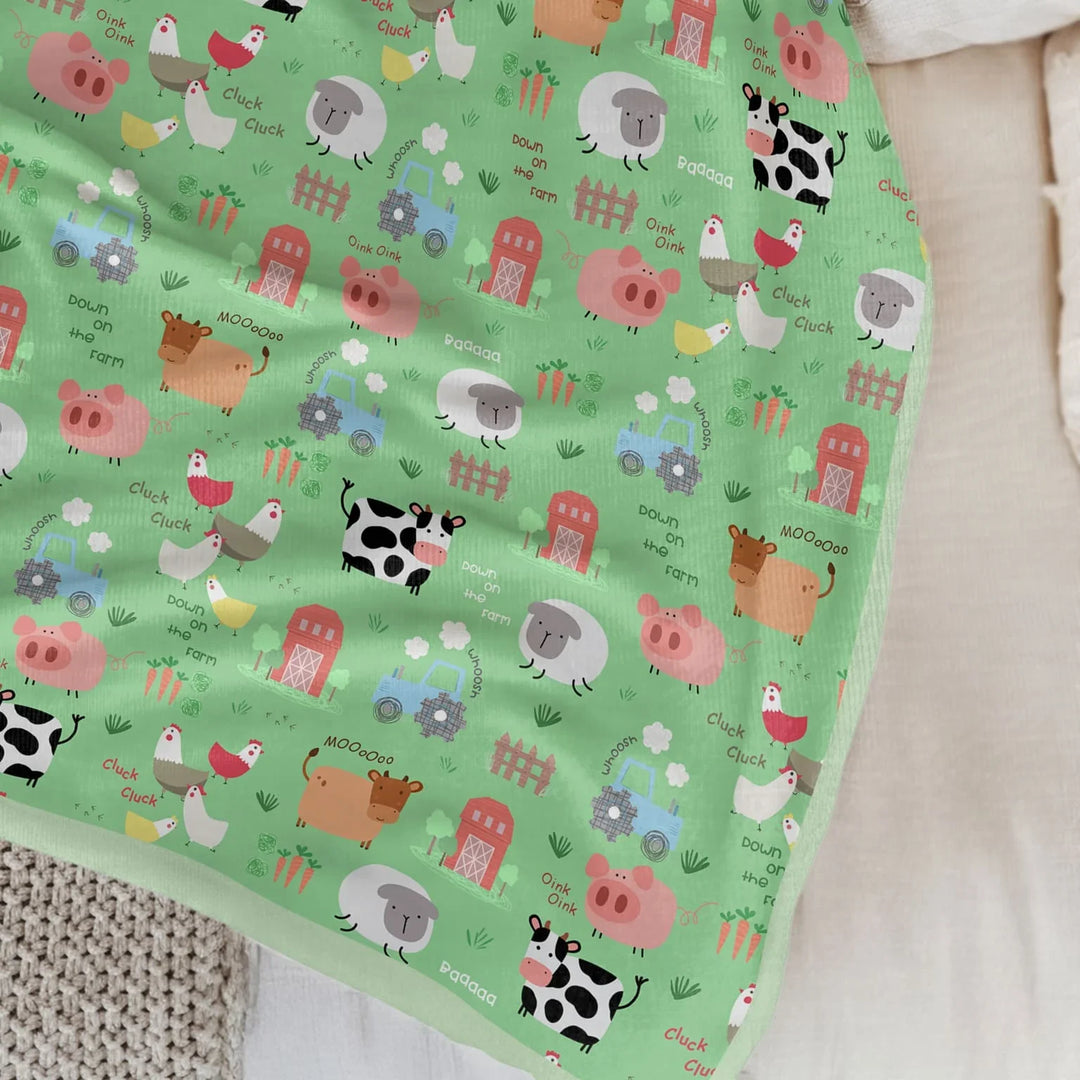Farm Yard  Toddler Blanket