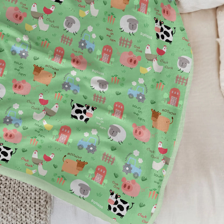Farm Yard  Toddler Blanket