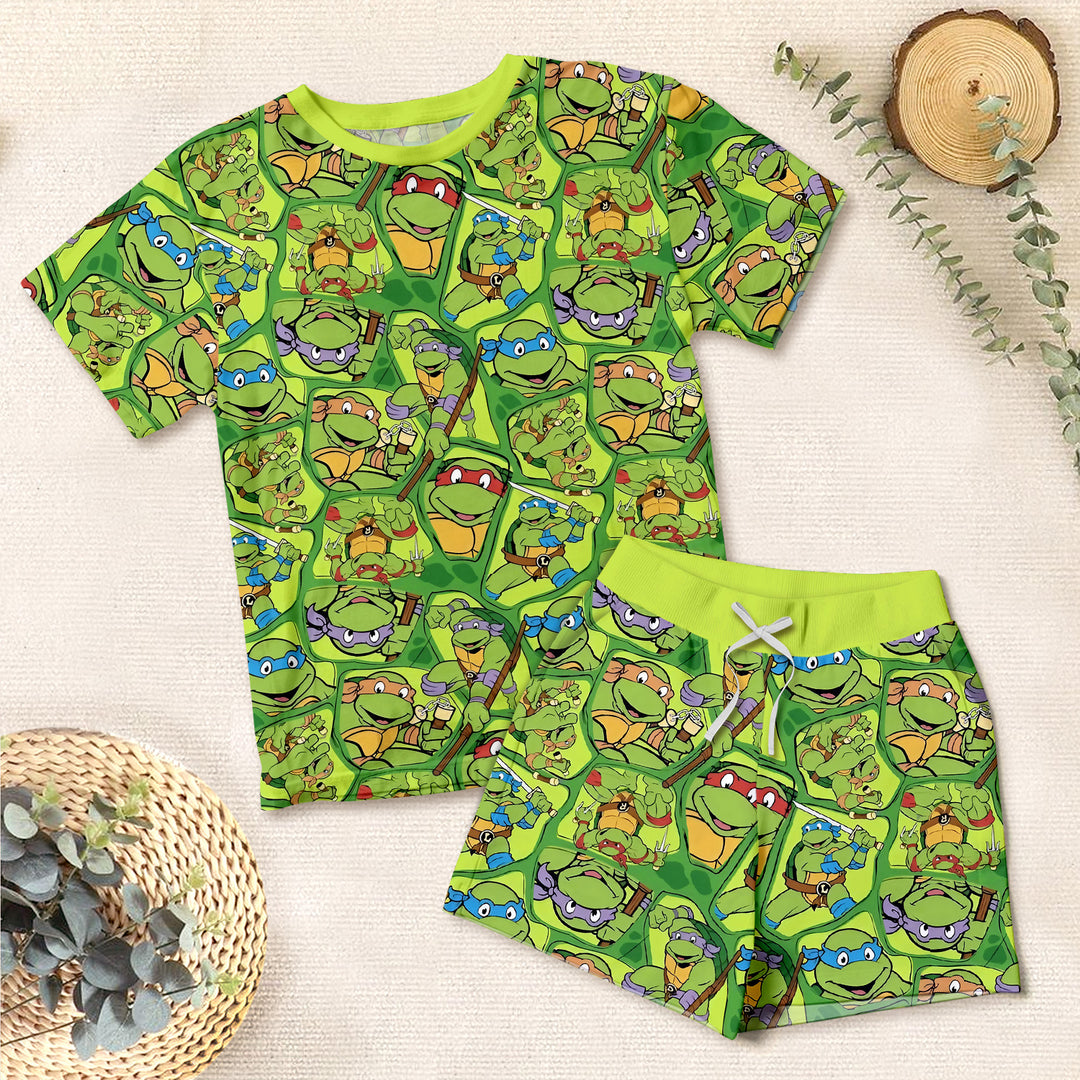 Bamboo Turtle Power Outfit for Kids – Playful and Comfortable