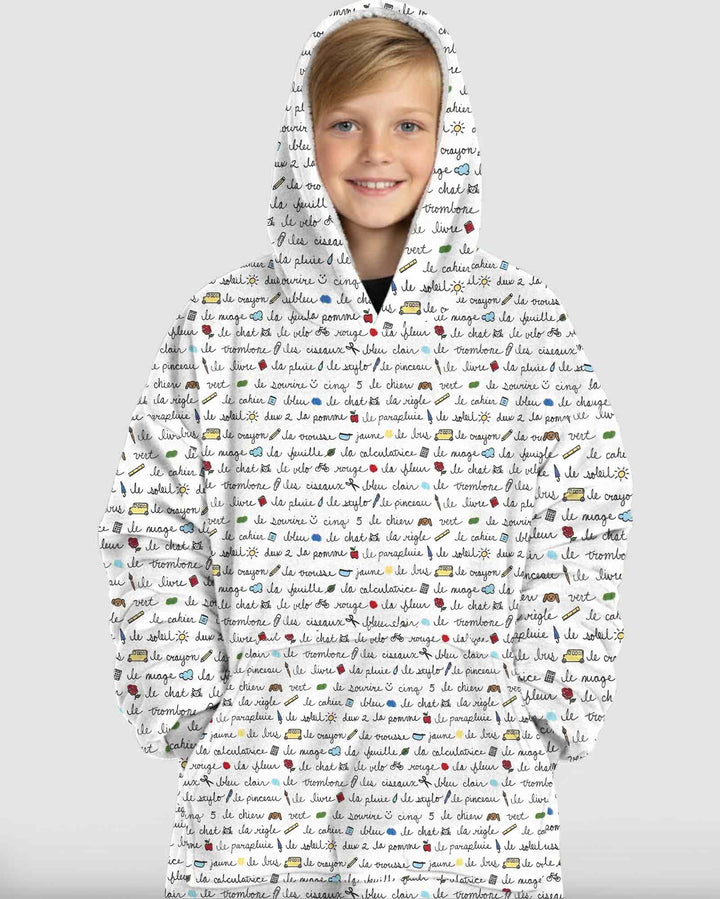Plantilla de Sudadera Manta de Bambú Personalizada