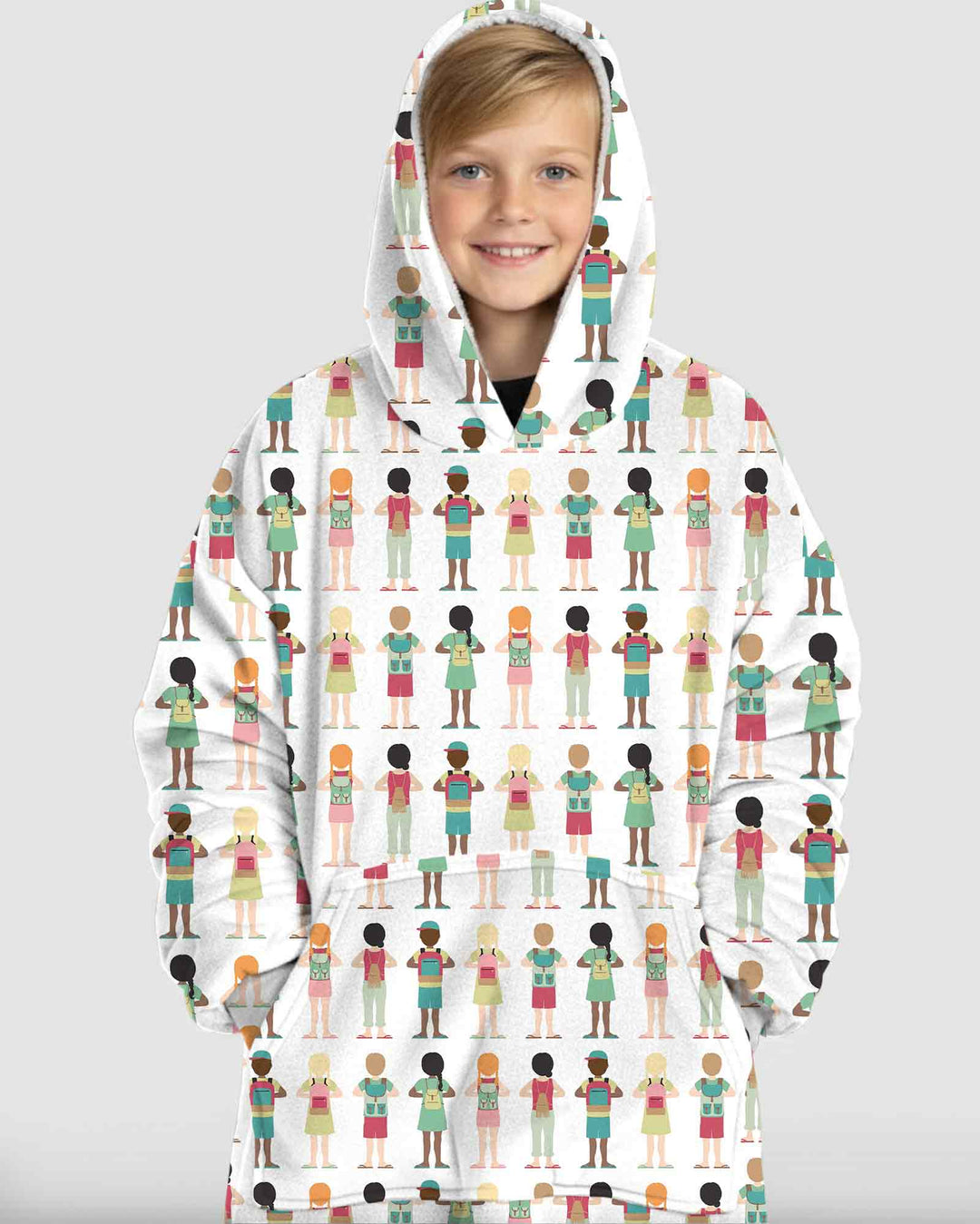 Plantilla de Sudadera Manta de Bambú Personalizada
