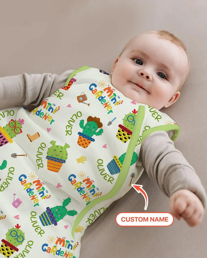 Custom Name Mini Gardener Bamboo Sleep Bag