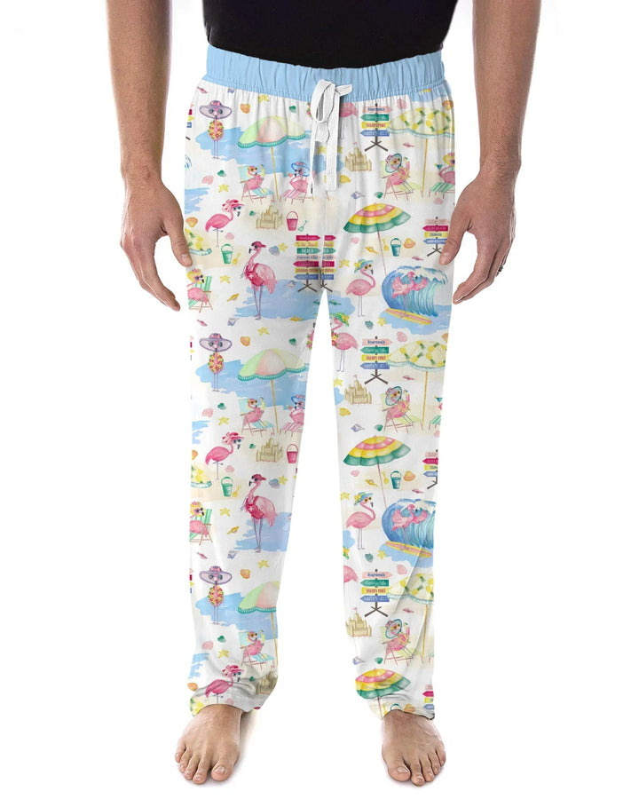 Flamingo Beach Family Matching Men's Pajama Set