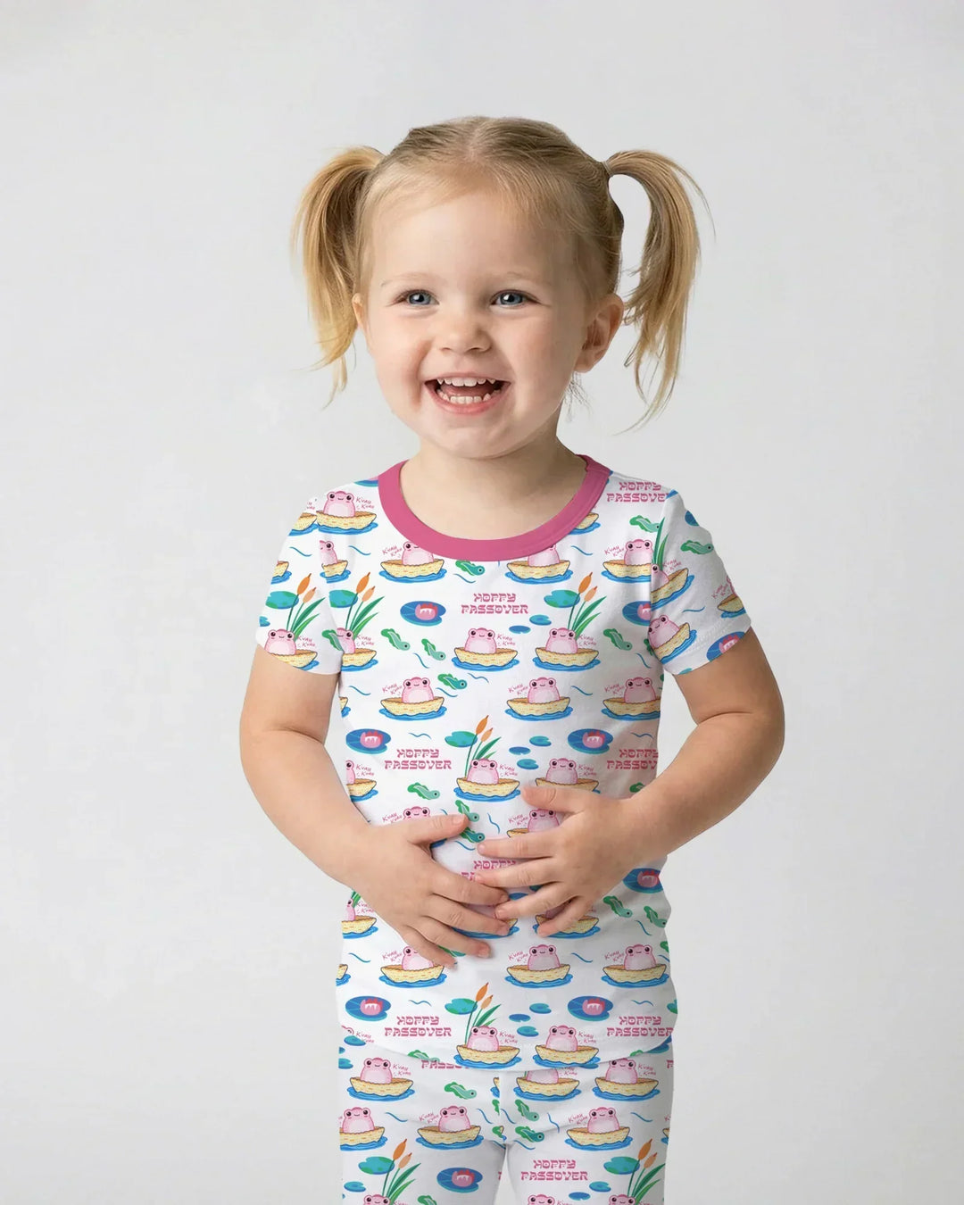 Zweiteiliges, kurzärmliges Pyjama-Set mit Marienkäfern