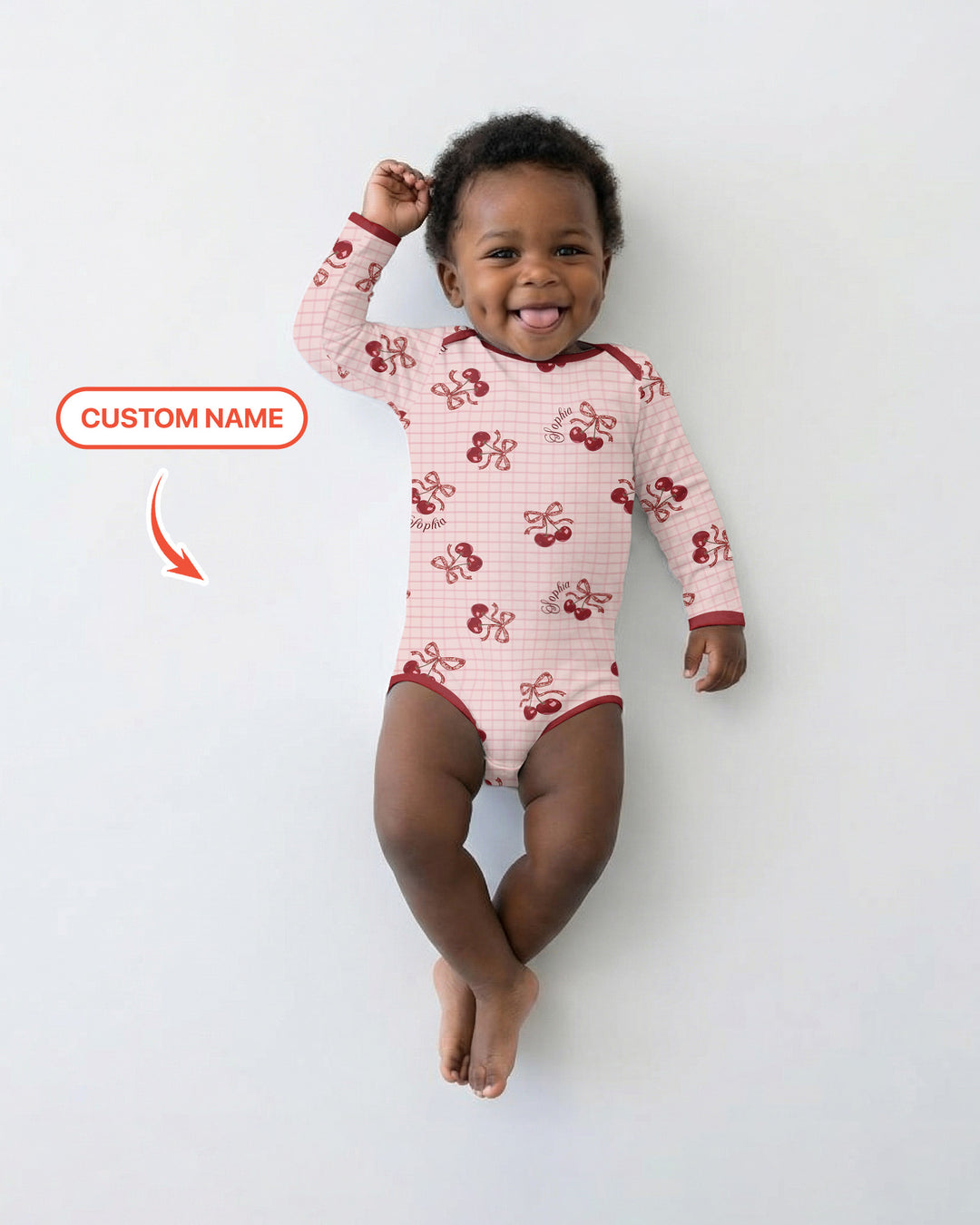 Gerippte Babykleidung mit individuellem Foto - Weich &amp; Skizzenhaft