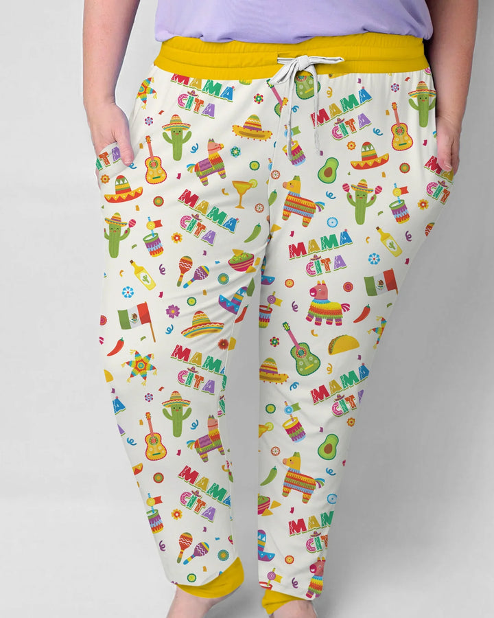 Conjunto de pijama de bambú para mujer a juego con la familia del Cinco de Mayo