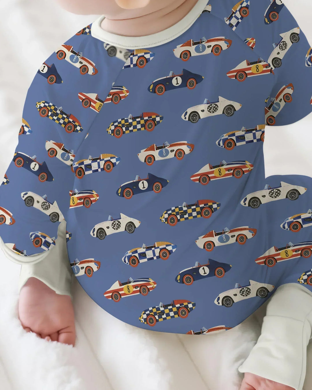 Gerippte Babykleidung mit individuellem Foto - Weich &amp; Skizzenhaft