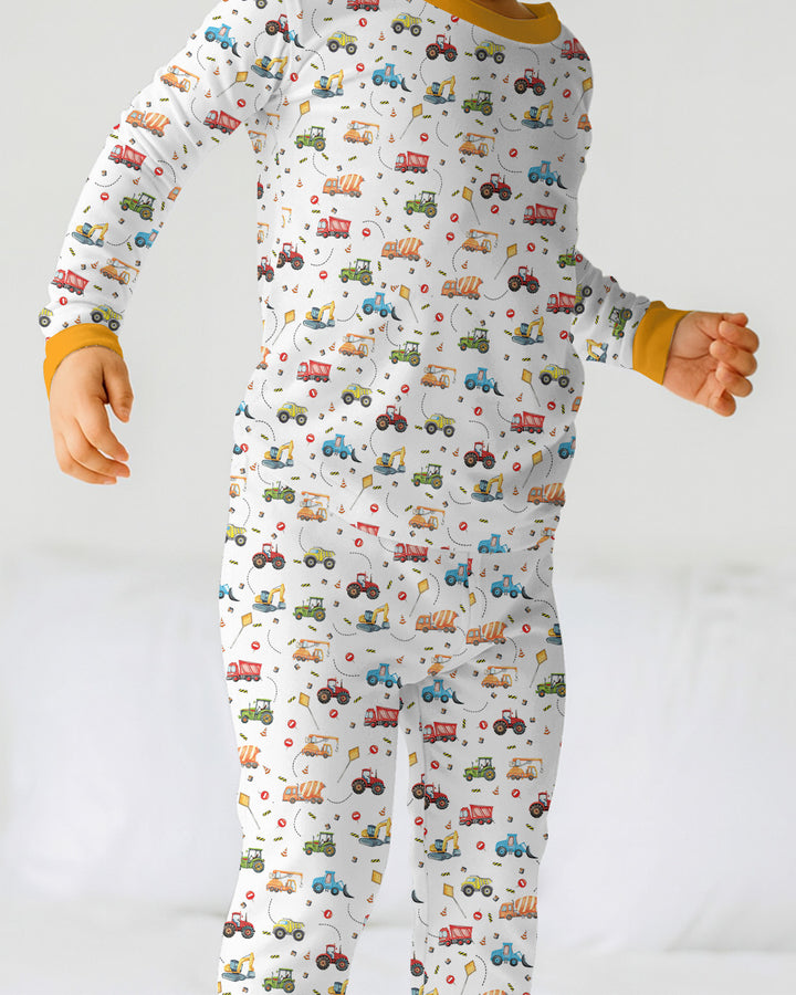 Little Construction Heroes Two Piece Long Sleeve Pajama Set