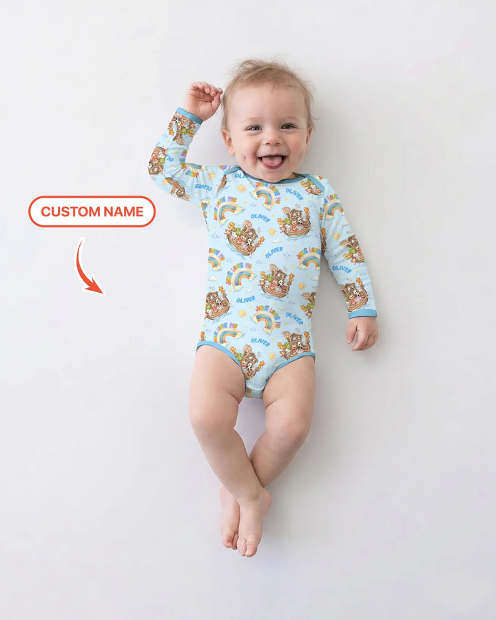 Gerippte Babykleidung mit individuellem Foto - Weich &amp; Skizzenhaft
