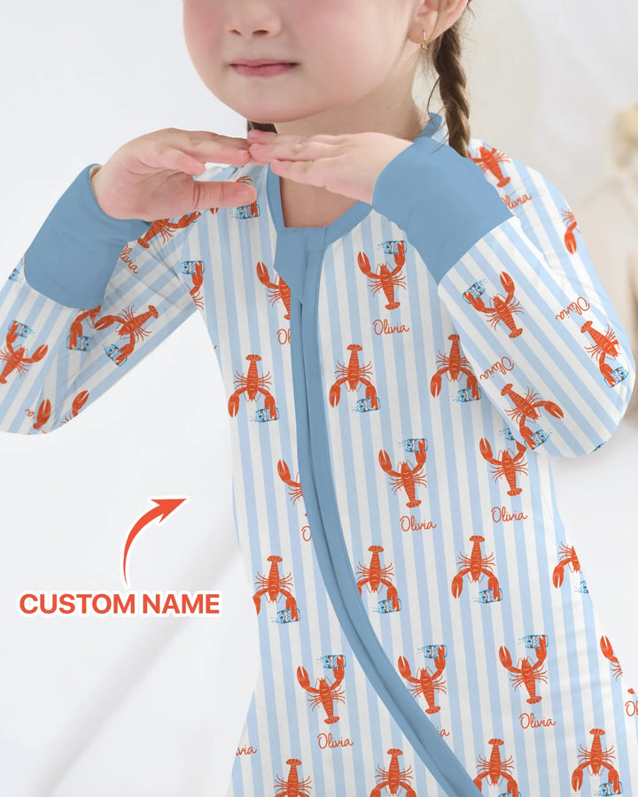 Custom Name Crawfish Beer Season Bamboo Convertible Zippy