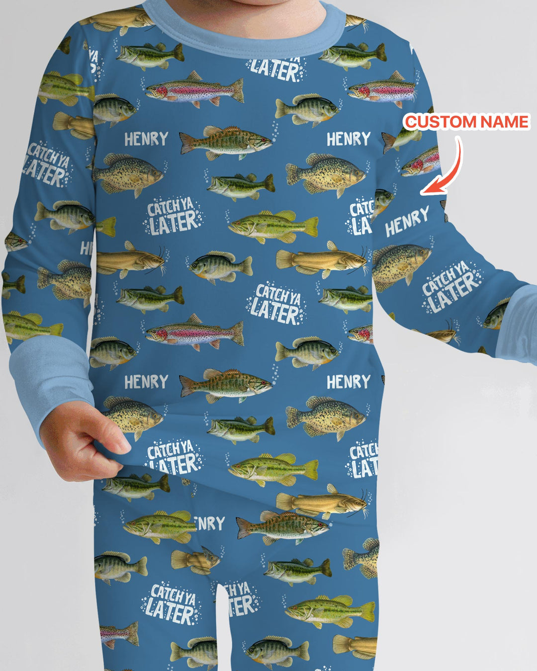 Catch Ya Later Matching Daddy & Me Two Piece Long Sleeve Pajama Set