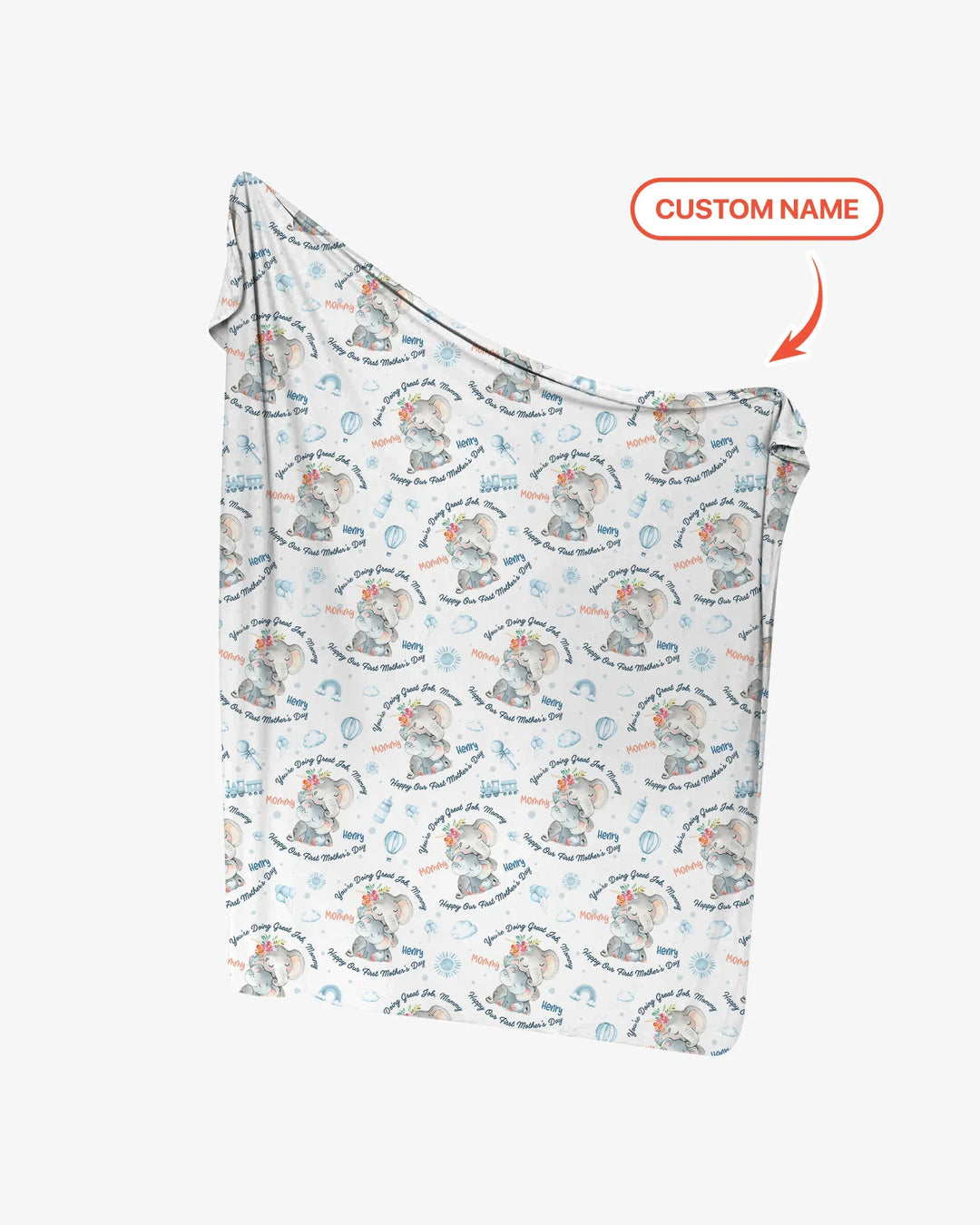 You're Doing Great Job, Mommy swaddle blanket