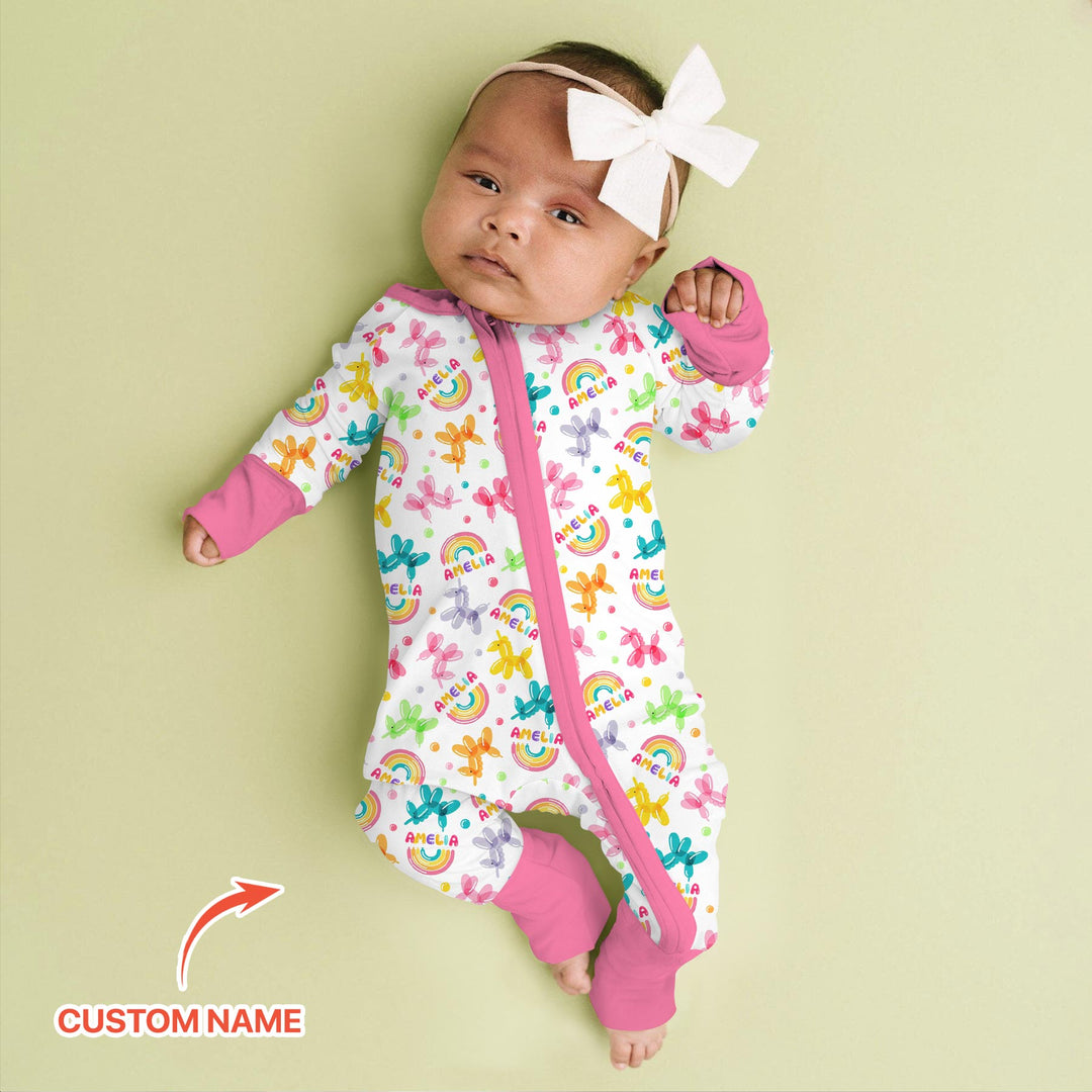Sweet Balloon Dreams Custom Name Convertible Zippy