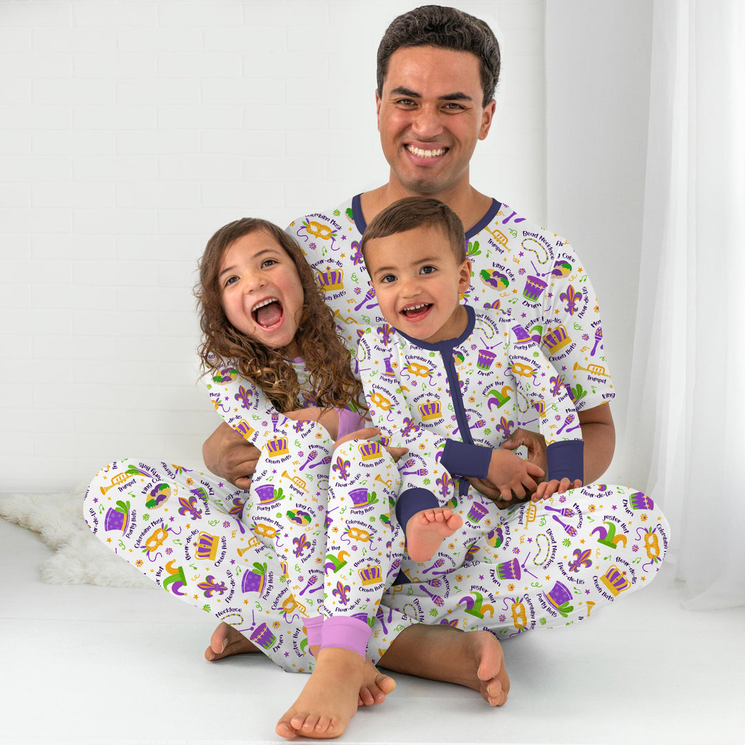 Mardi Gras Family Matching Men's Pajama Set