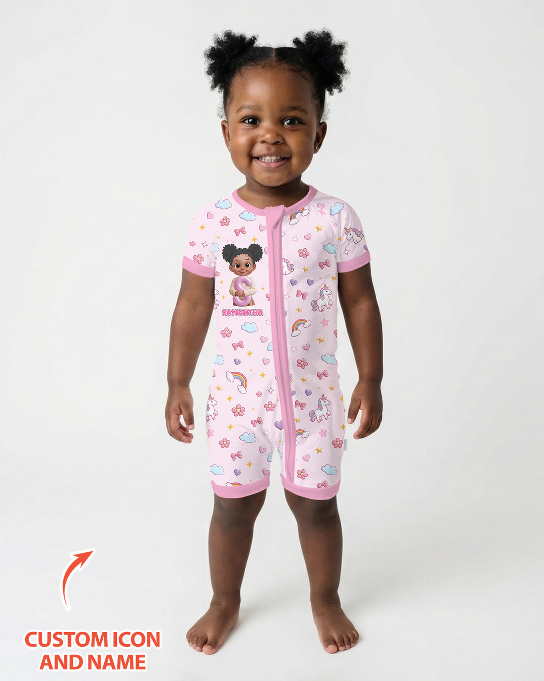 Little Star Initial Bamboo Shorty Zippy
