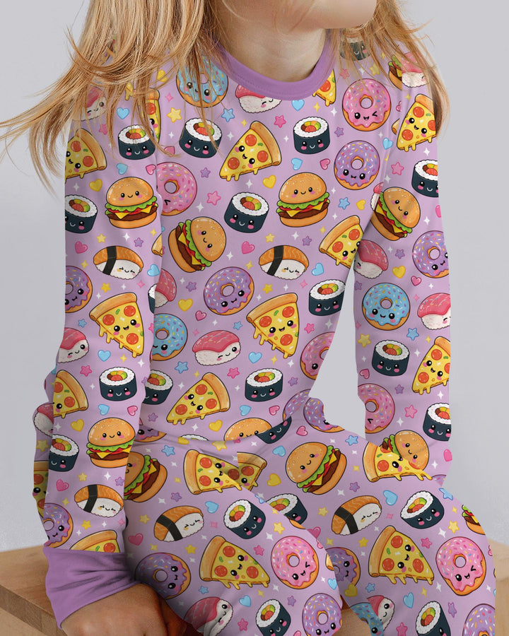 Conjunto de pijama de dos piezas de bambú con mangas largas, plantilla PERSONALIZADA