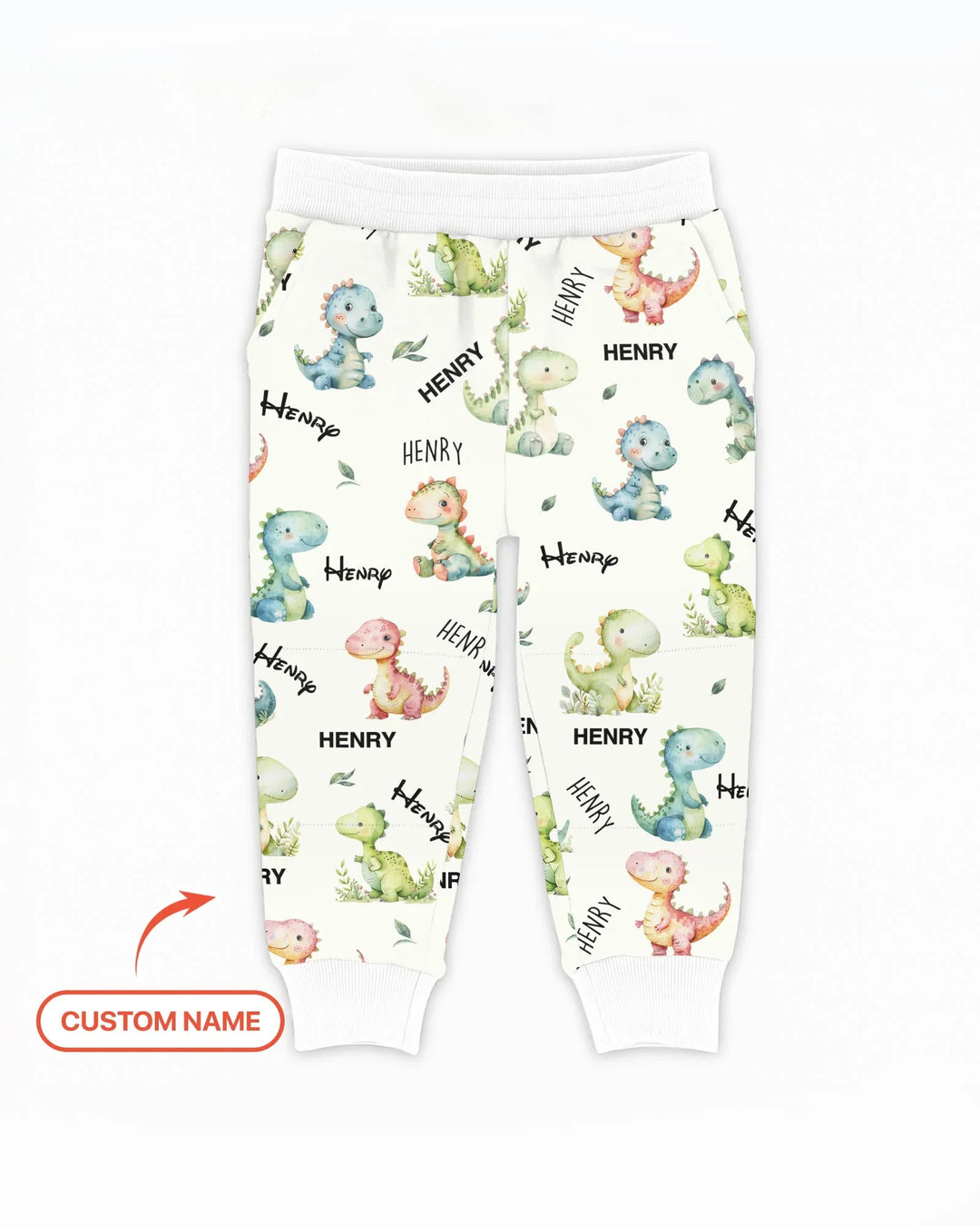 Dinosaur Custom Name Jogger