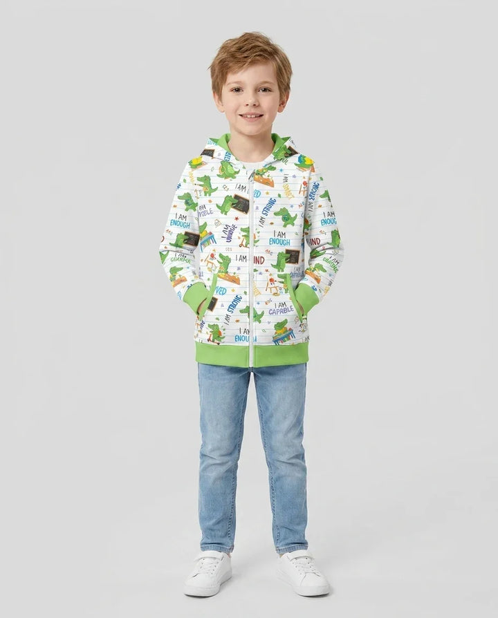 Brave Gator Days Bamboo Zip Hoodie