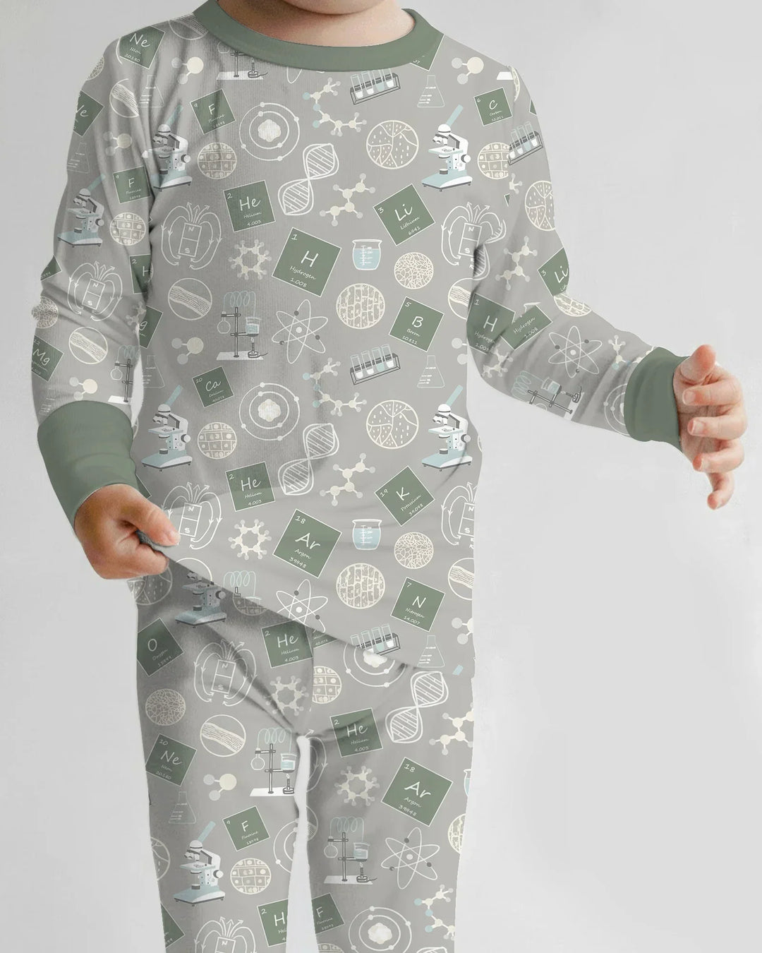 A Moment Of Science Bamboo Two Piece Long Sleeve Pajama Set