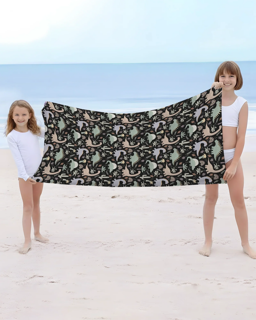 Marine Jurassic Dschungel Bambus Badeponcho