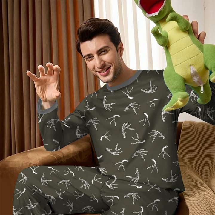 Antlers Minimalism Men's Pajama Set