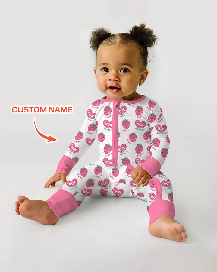 Custom Name Best Mom Ever Belongs to Bamboo Convertible Zippy