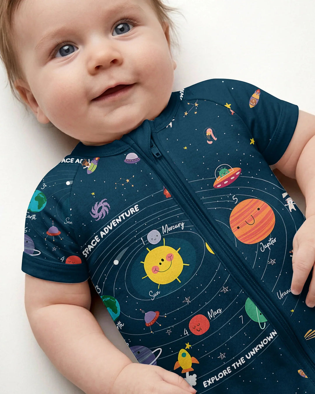 Solar System Explorers Bamboo Shorty Zippy