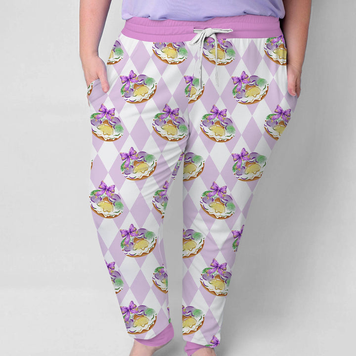 Mardi Gras Donut  Women Pajama Set