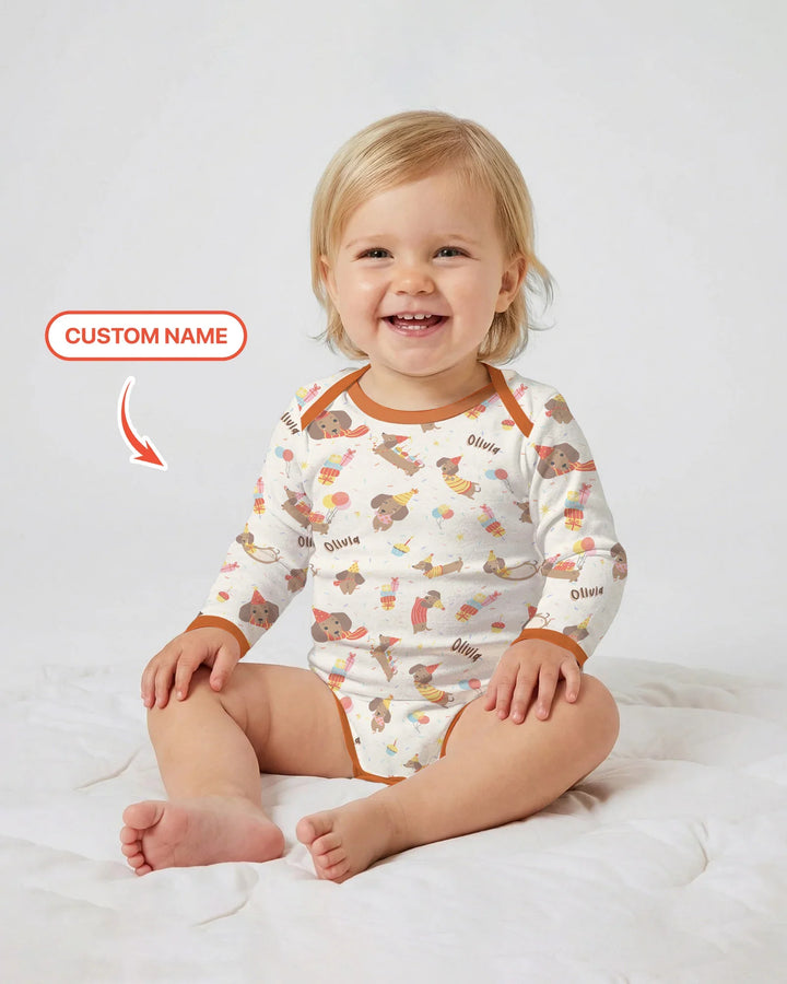 Gerippte Babykleidung mit individuellem Foto - Weich &amp; Skizzenhaft
