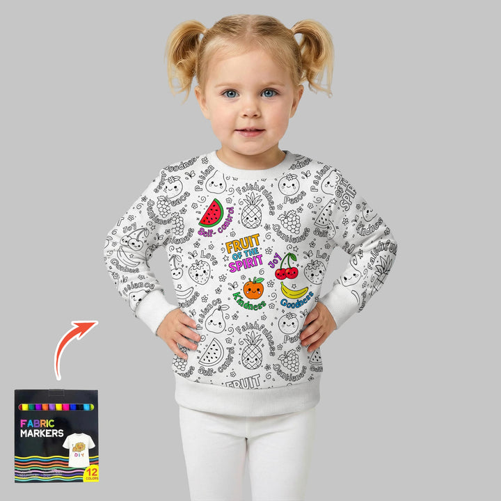All Colorable Fruit of the Spirit Crewneck Sweatshirt
