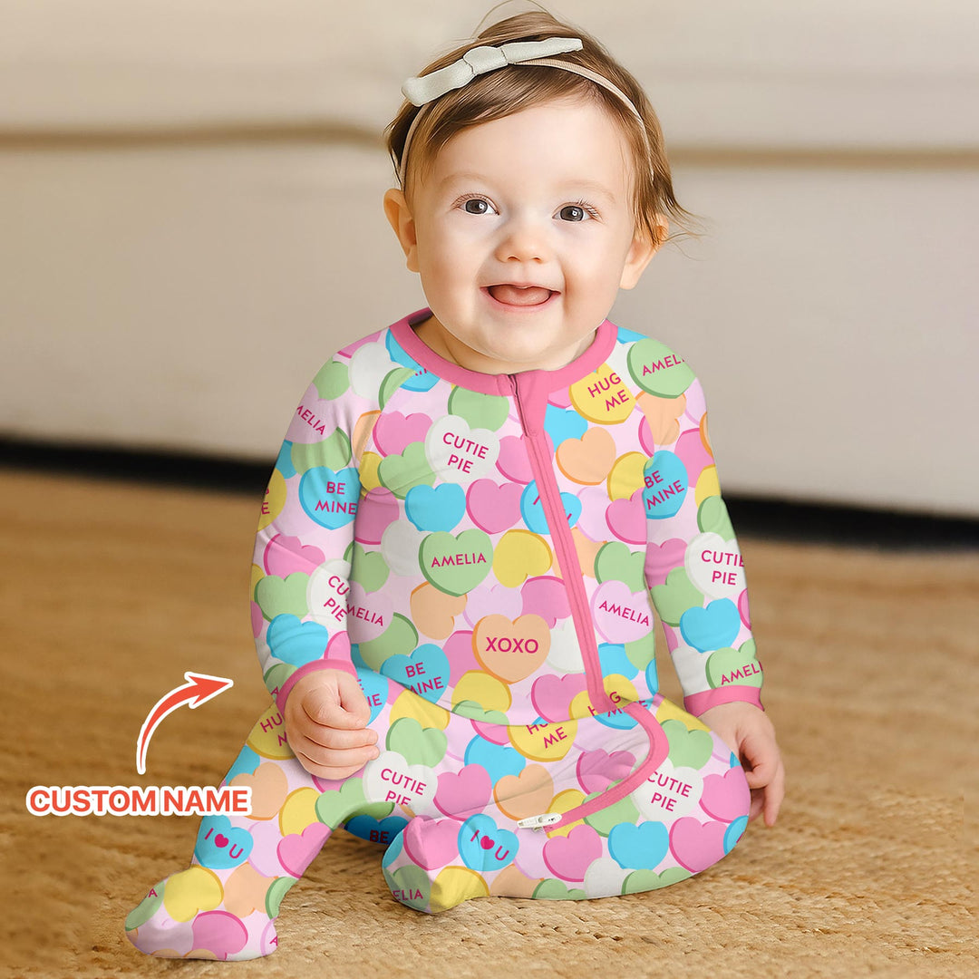 Valentine Candy Crush Family Matching Convertible Zippy