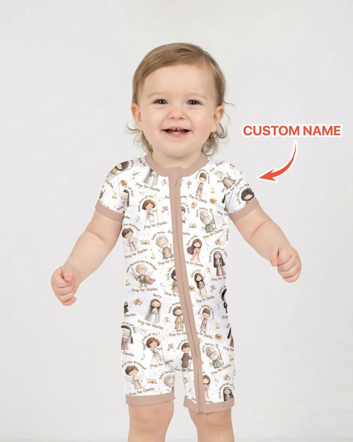Pray For Me Custom Name Bamboo Shorty Zippy