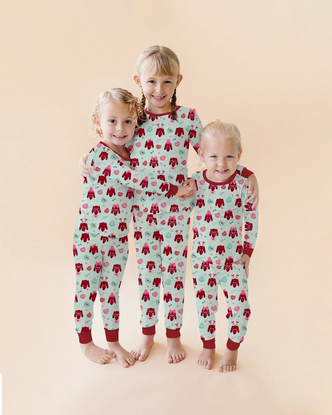 Dachshund Is My Valentine Two Piece Short Sleeve Pajama Set