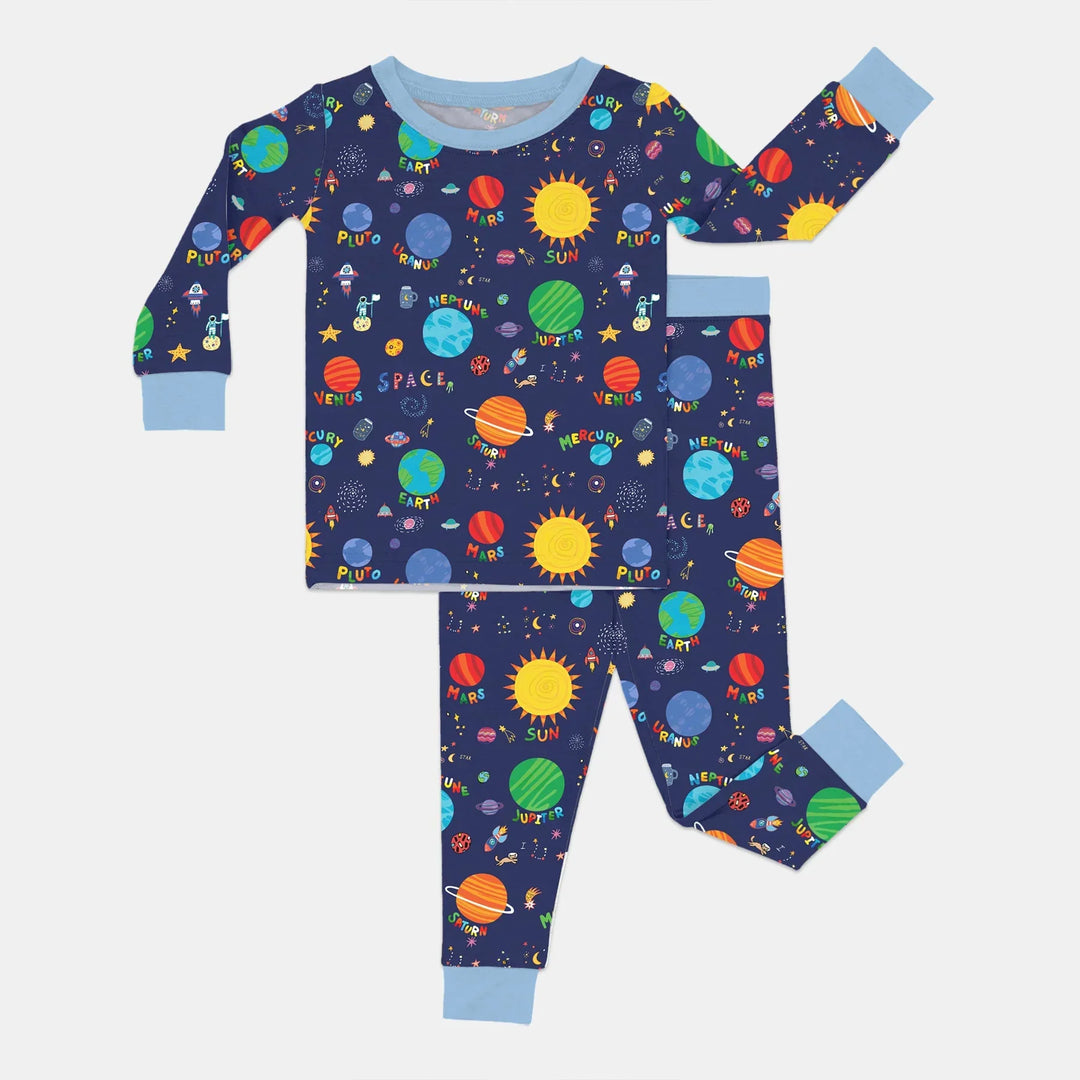 Solar Space Adventure Two Piece Long Sleeve Pajama Set