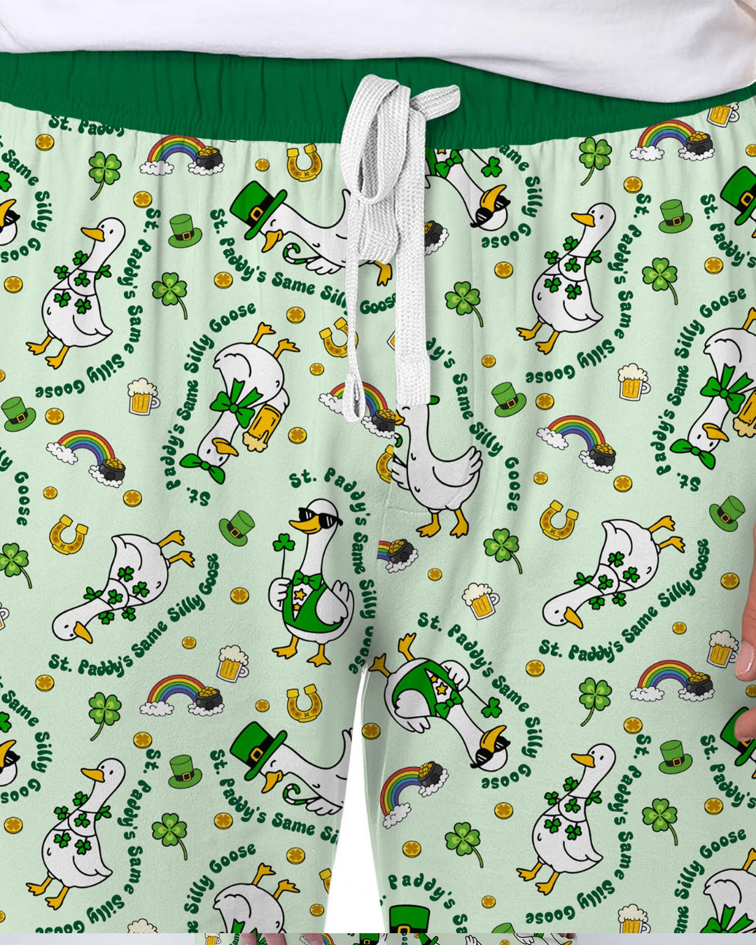 St. Patrick's Day Silly Goose Men's Pajama Set