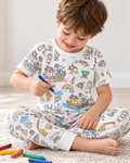 Noah Colorable Bamboo Two Piece Short Sleeve Pajama Set