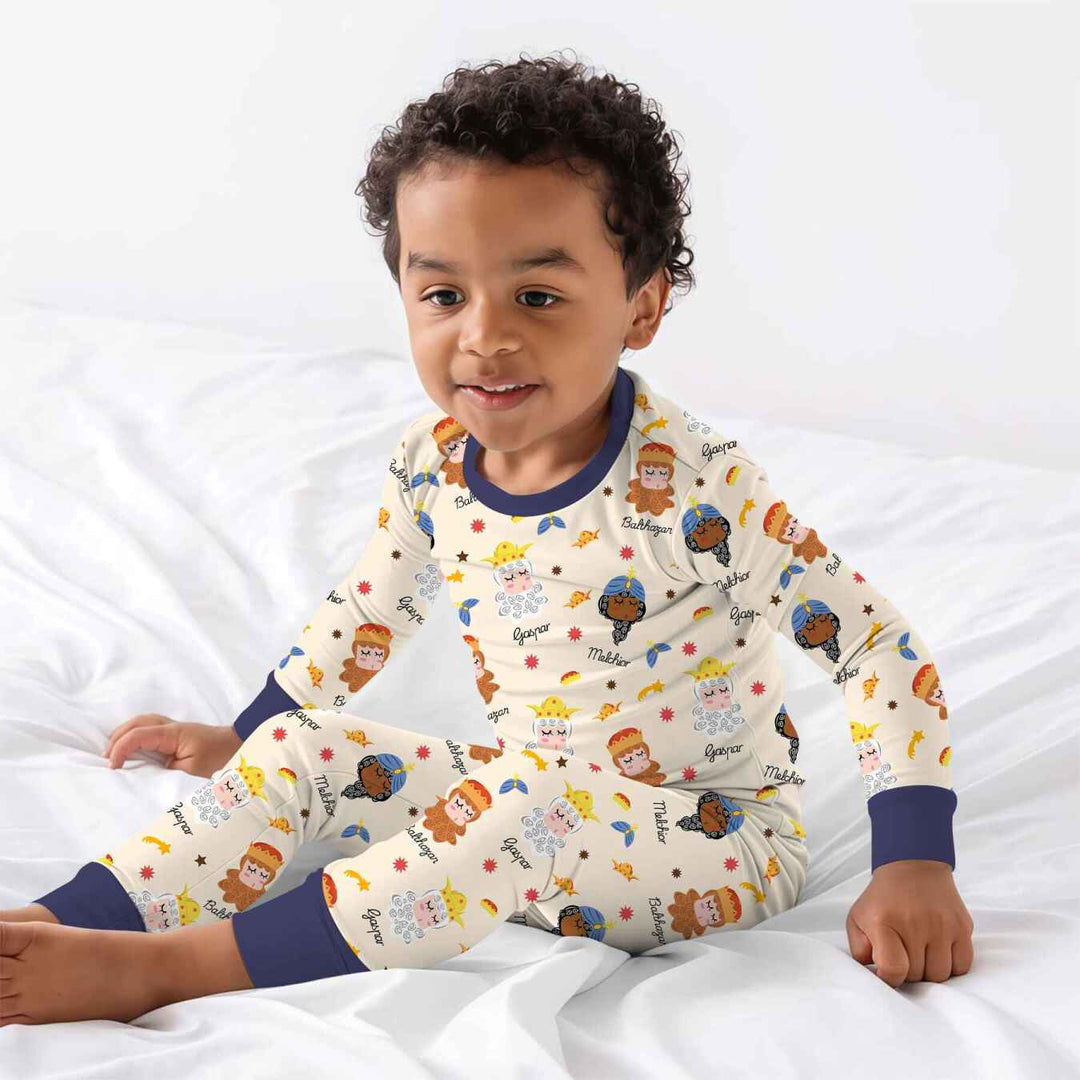 Tres Reyes Magos Two Piece Long Sleeve Pajama Set