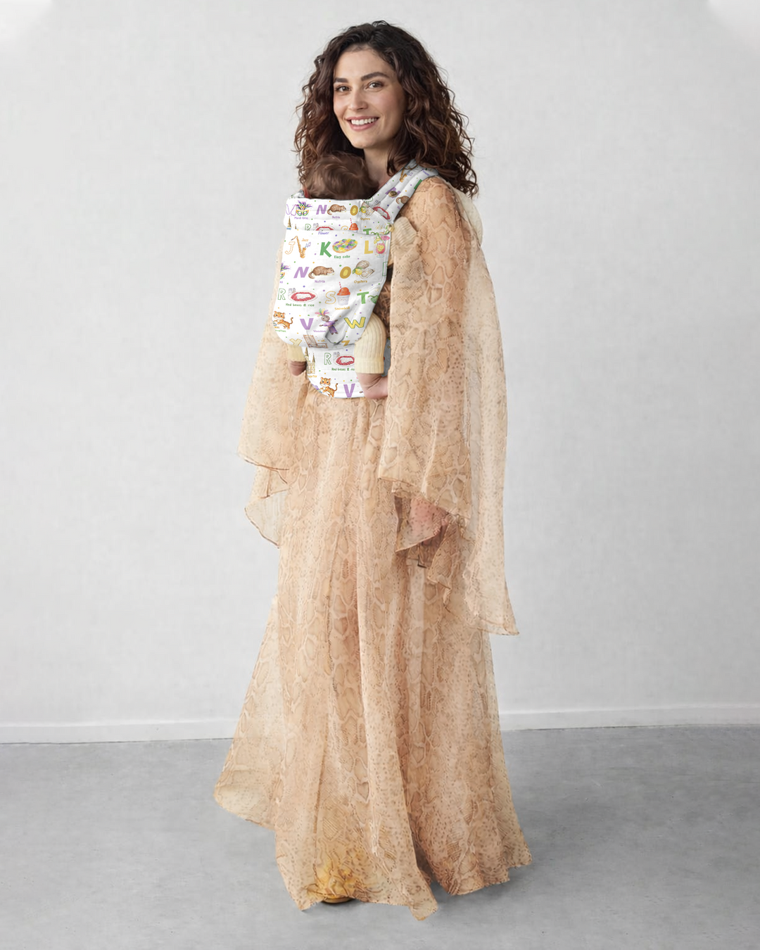 Mardi Gras Alphabet Celebration Baby Carrier