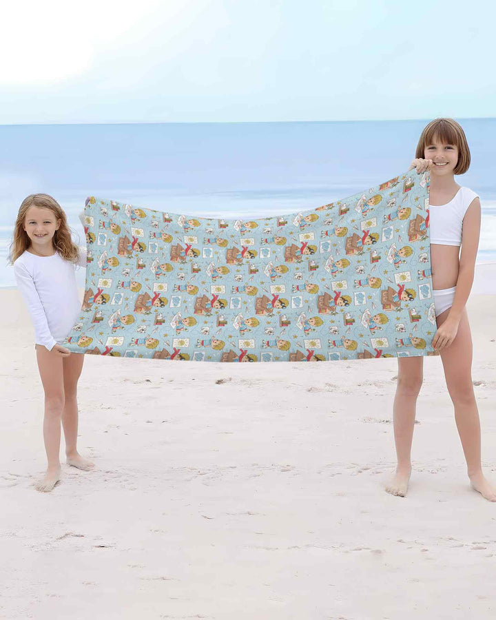 Tiny Explorer Tales Bamboo Beach Towel