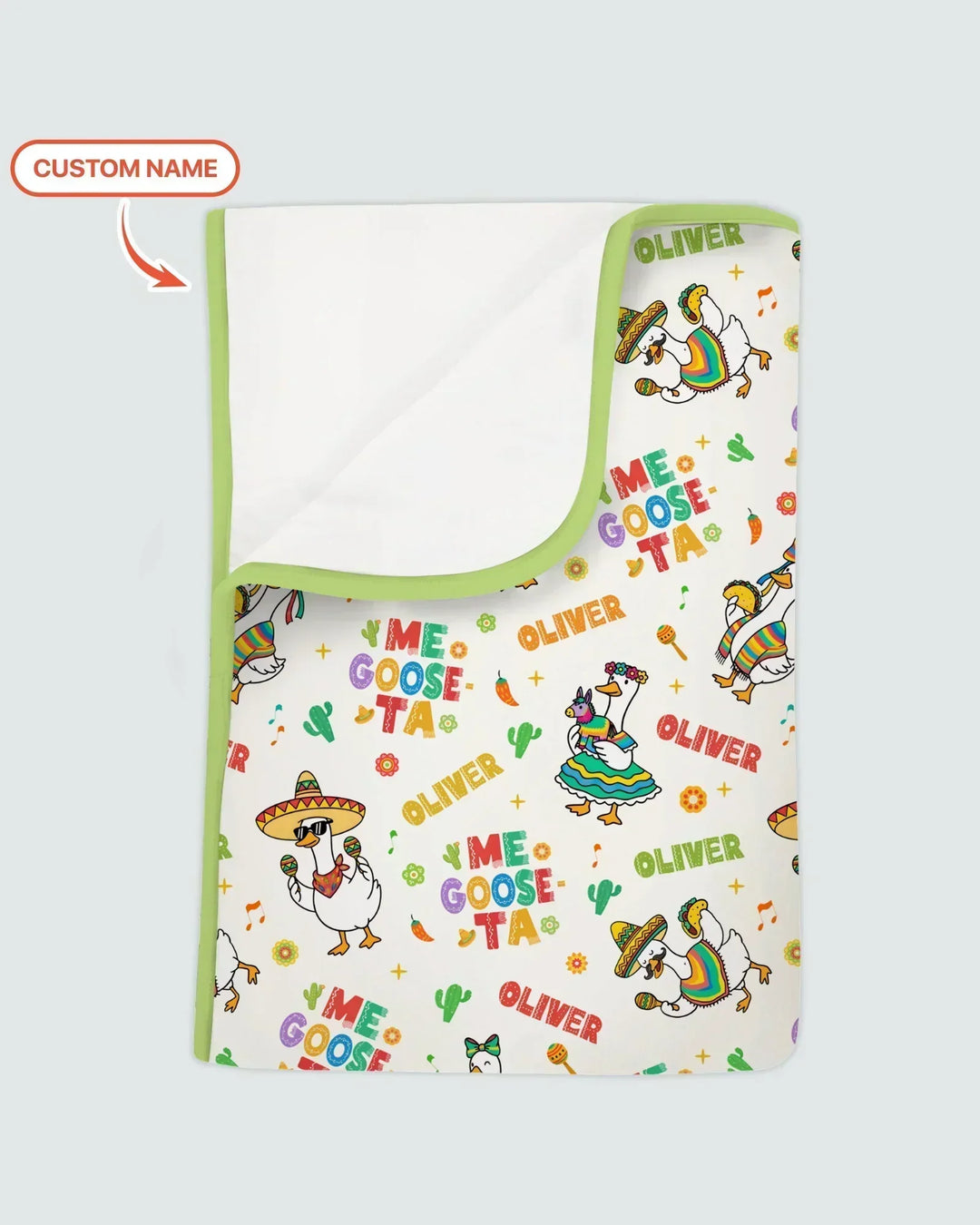 Custom name Me Goose-ta Bamboo Blanket