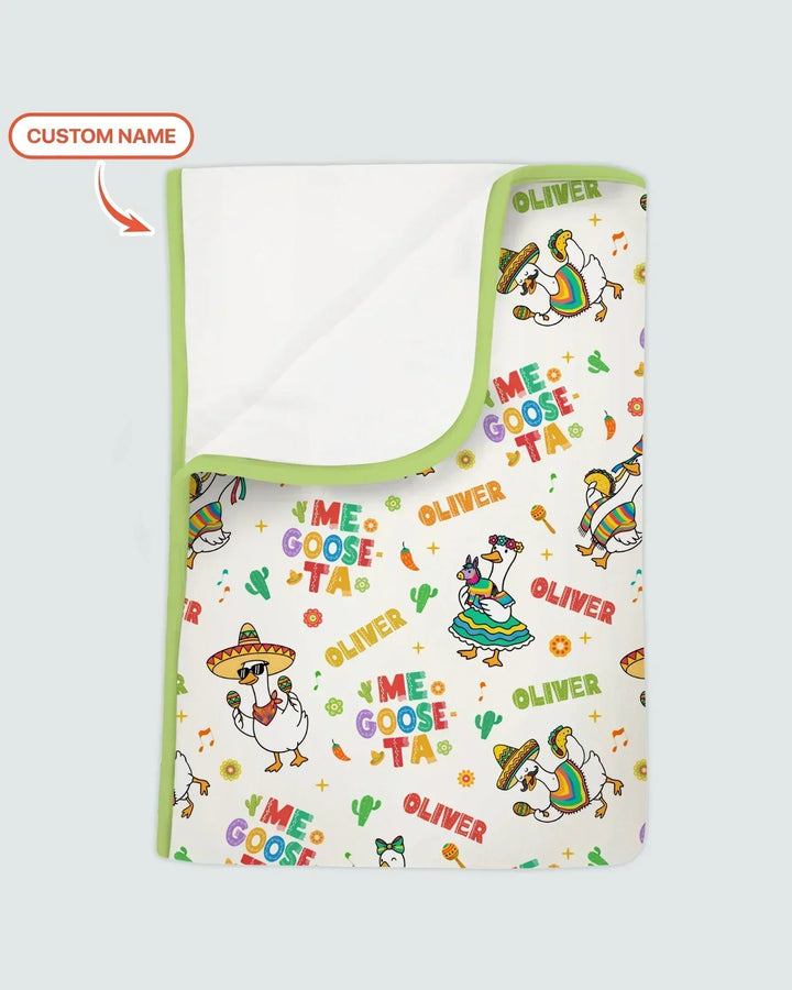 Custom name Me Goose-ta Bamboo Blanket