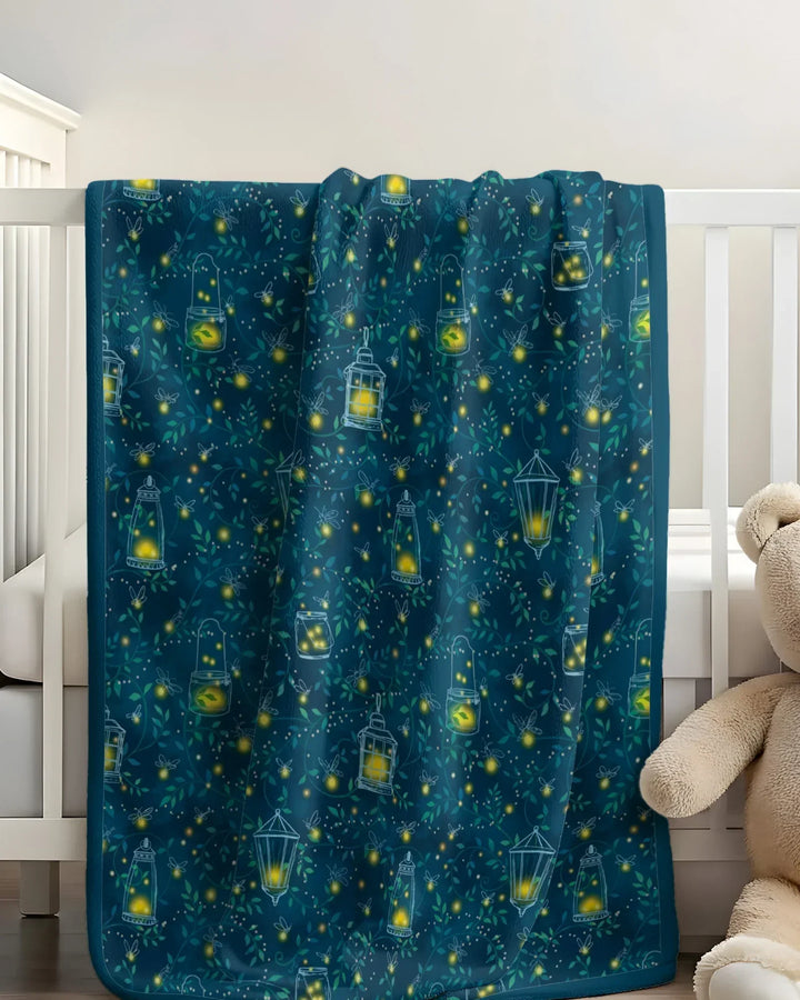 Firefly Evening Forest Bamboo Blanket