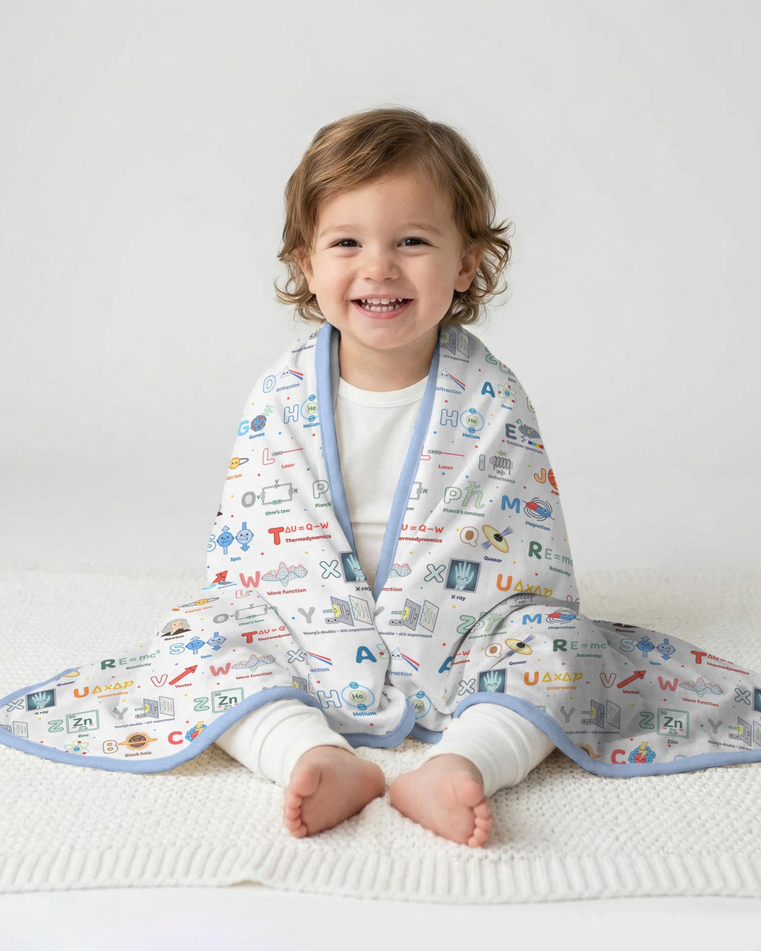 The Physics Alphabet Bamboo Blanket