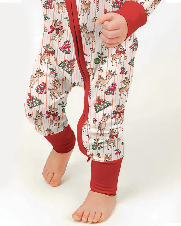 Oh Deer Mommy & Me Matching Bamboo Convertible Zippy