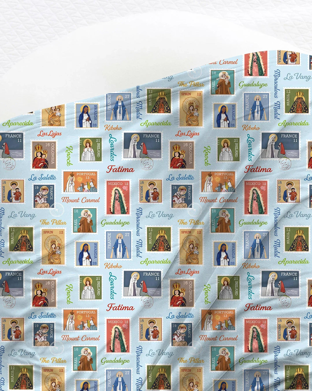 Our Lady, Around the World swaddle blanket