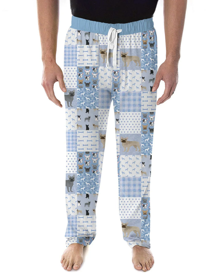 Frenchies Patchwork Family Matching Men's Pajama Set
