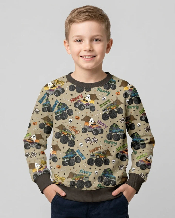Sudadera de cuello redondo de bambú con plantilla personalizada