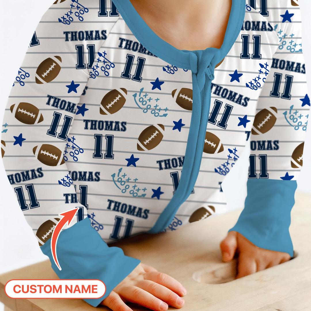 Custom Name Football Time Convertible Zippy